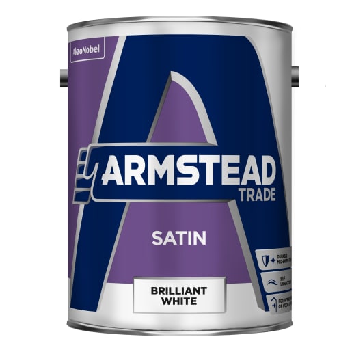 Armstead Trade Satin 5 Litre Brilliant White