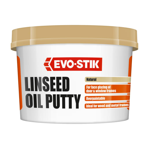 Evo-Stik Linseed Oil Putty 1kg Natural