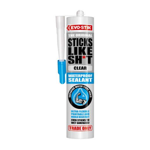 Evo-Stik Sticks Like Sh*t Ultra Waterproof Sealant 290ml Clear