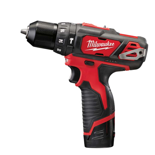 Milwaukee M12BPD-202C Compact Combi Hammer Drill 12V 2x2.0Ah