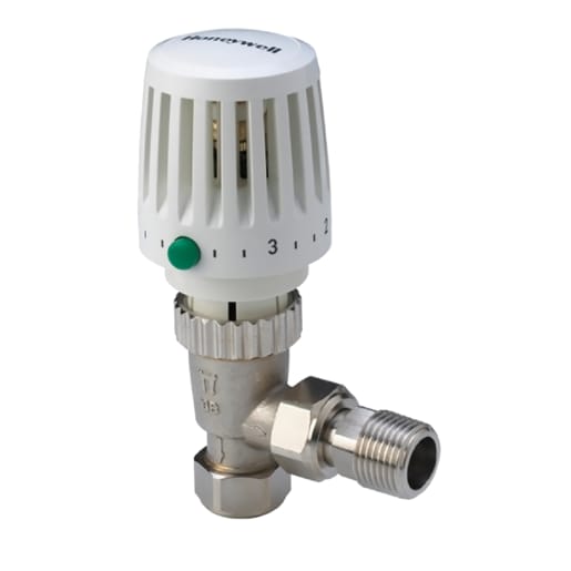 Honeywell Thermostatic Angled Radiator Valve 15mm