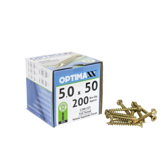 Optimaxx Extreme Performance Wood Screw 5.0x50mm Box of 200