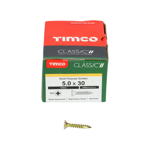 TIMco Classic Multi Purpose Screw 30 x 5mm (L x Diameter) Box of 200