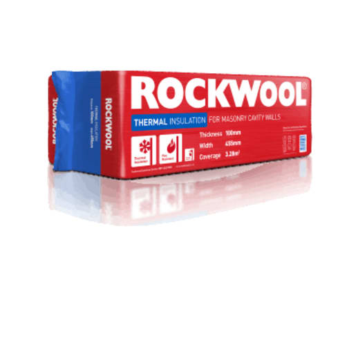 ROCKWOOL Thermal Insulation Batt 1.2m x 455 x 100mm Pack of 6