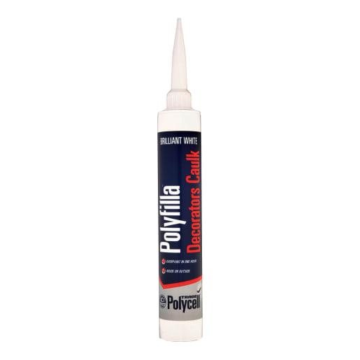Polycell Polyfilla Decor Caulk 380ml Brilliant White