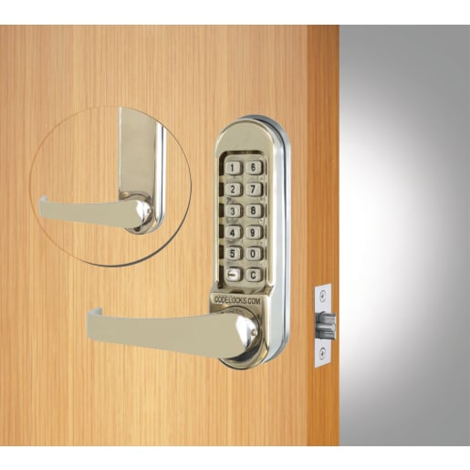 Codelocks Heavy Duty Lever Handle Type Digital Lock Stainless Steel