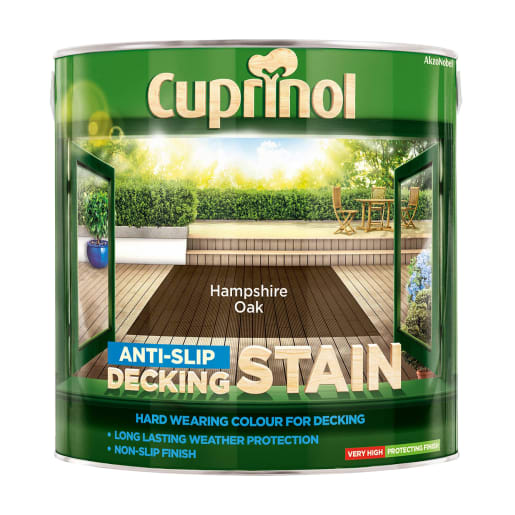 Cuprinol Anti-Slip Decking Stain Hampshire Oak 2.5L