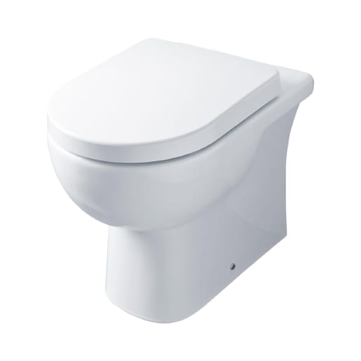 Essential Lily Back to Wall Pan 360mm W White