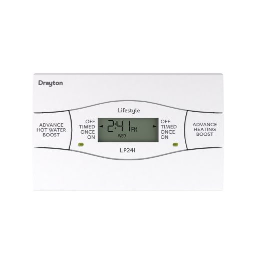 Drayton Lifestyle 24 Hours Programmer 93 x 148 x 31mm White