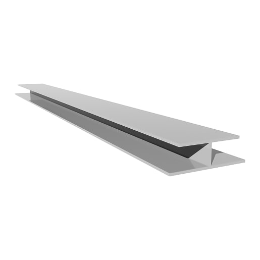 Freefoam Hollow Soffit H Joining Trim 5m L White 