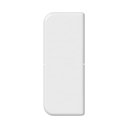 Freefoam Fascia Square Leg End Cap 100mm L White