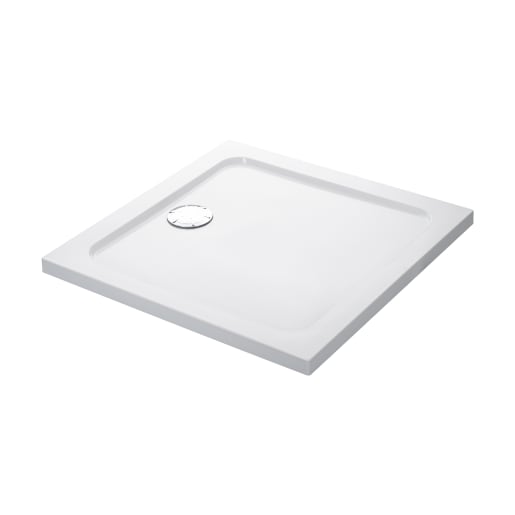 Mira Flight Low Square Shower Tray 900 x 900mm  White