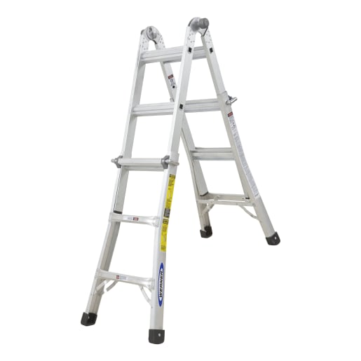 Werner Telescopic Combination Ladder 2.88 x 0.53m Silver