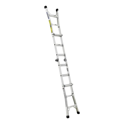 Werner Telescopic Combination Ladder 2.88 x 0.53m Silver