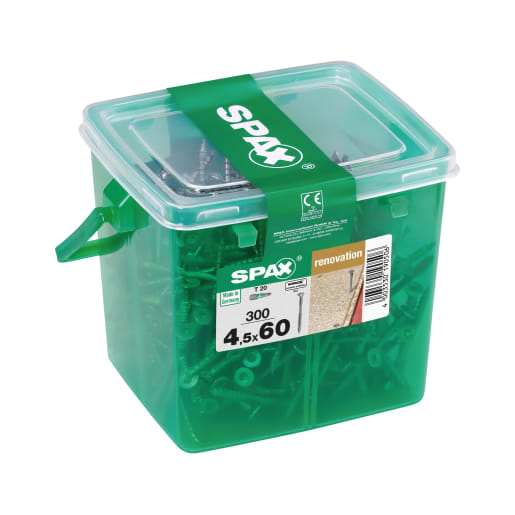 SPAX WIROX Chipboard Flooring Screws 4.5 x 60mm Tub of 300