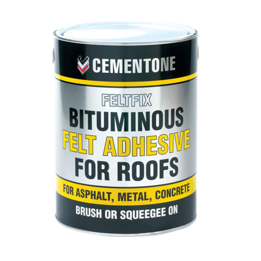 Bostik Bituminous Felt Adhesive for Roofs 5.0L Black