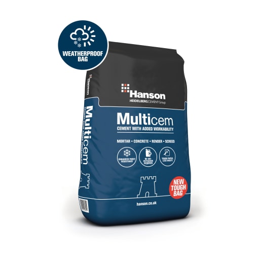 Hanson Multicem Cement Paper Bag 25kg