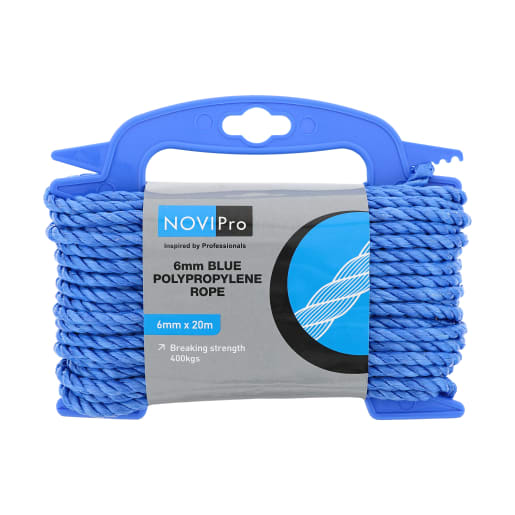NOVIPro Poly Rope Hank 6mm x 20m Blue