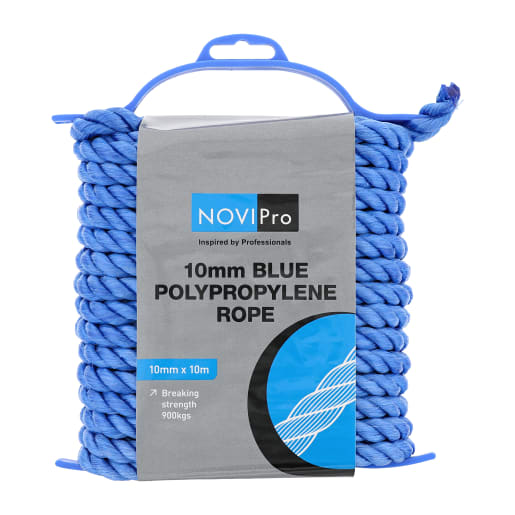 NOVIPro Poly Rope Hank 10m x 10mm Blue