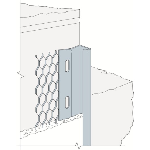 Simpson Strong-Tie Plaster Stop bead Galvanised 13.0mm x 2.4m