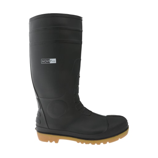 NOVIPro Safety Wellington Boot Black Size 8