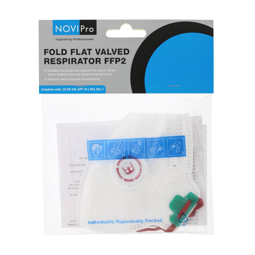 NOVIPro Folded Flat P2 Respirator White