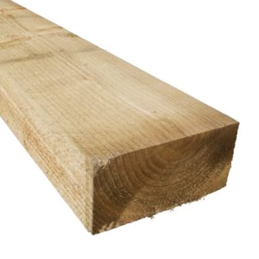 Treated Incised 8ft Fence Post<br>Brown  100 x 100 x 2400mm