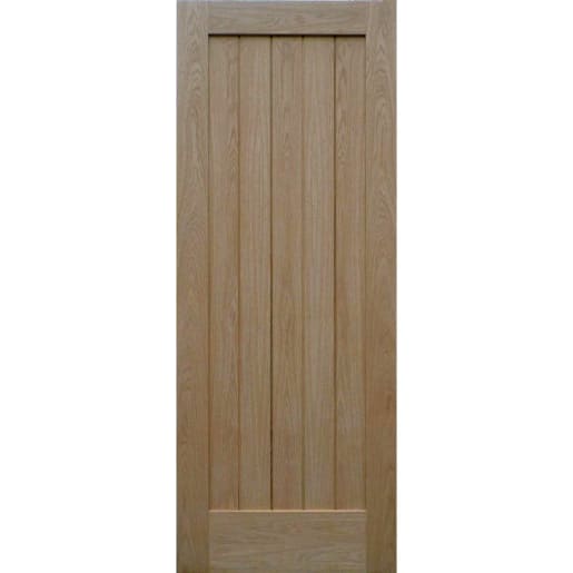 Jewson FSC Oak Door 5 Panel Vertical Standard 762mm x 1981mm