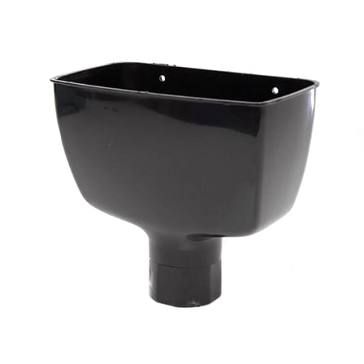 Polypipe Standard Hopper Head 204 x 130 x 130mm Black RR130B