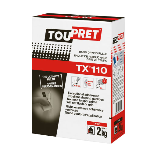 Toupret TX110 Rapid Dry Interior Filler 2kg White
