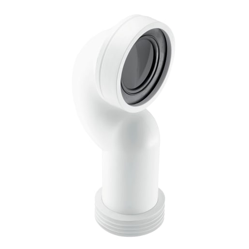 McAlpine 90° Space Saving Adjustable Length Rigid WC Pan Connector