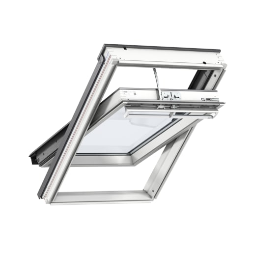 VELUX GGL MK08 206621U Integra Electric Centre Triple Glazed Window 78 x 140cm White Painted