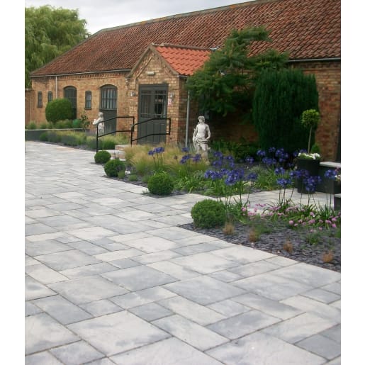 Brett Bronte Single Size Paving Slab 600 x 600mm Weathered Stone