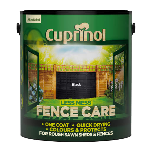 Cuprinol Less Mess Fence Care 6 Litres Black