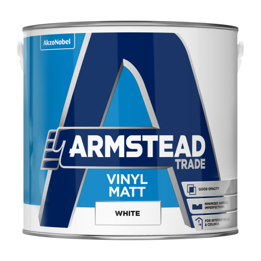 Armstead Trade Vinyl Matt 2.5 Litre White