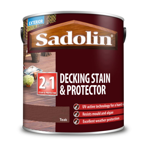 Sadolin Decking Stain and Protector Teak 2.5 Litre