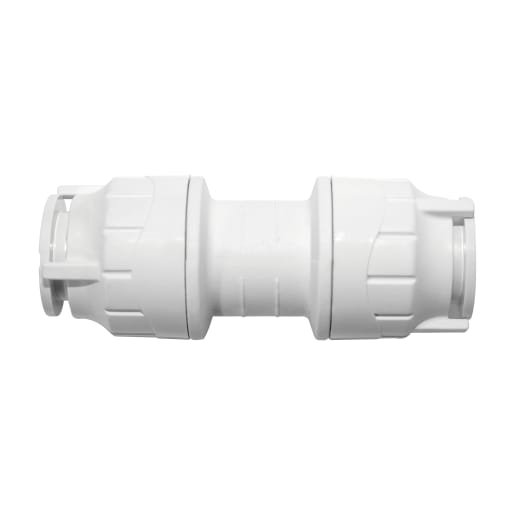 Polypipe PolyFit Straight Coupler 22mm Dia White