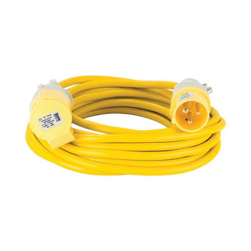 Defender Extension Lead Cable 10m x 2.50mm Yellow