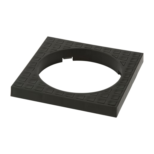 Polypipe Square Top Surround for Bottle Gully 228 x 228 x 110mm Black