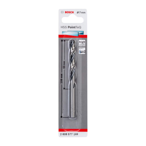 Bosch HSS PointTeQ Twist Drill Bit 109 x 7mm