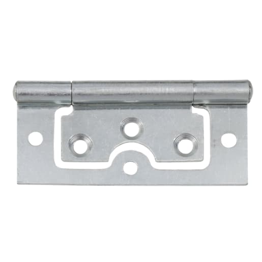 Flush Hinges 75mm H Bright Zinc Plated Pack of 2