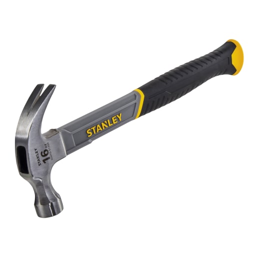 STANLEY Fibreglass Shaft Claw Hammer 330mm Length
