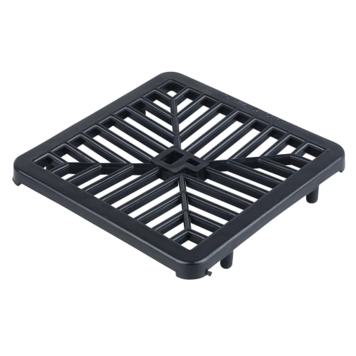 Wavin OsmaDrain Universal Gully Grating 150 x 150 x 20mm Black