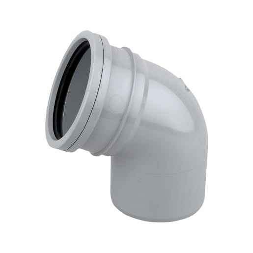 OsmaSoil Ring Seal System Single Socket Offset Bend 110mm Grey