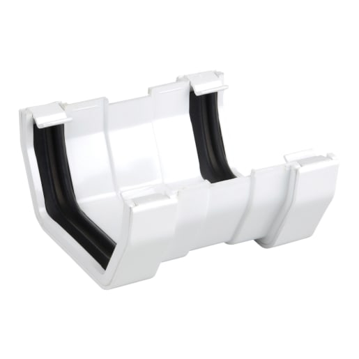 Osma SquareLine Gutter Union 100mm W White