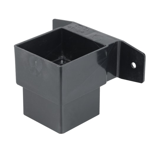 Osma SquareLine Pipe Connector and Bracket-Stand Off 61mm Dia Black