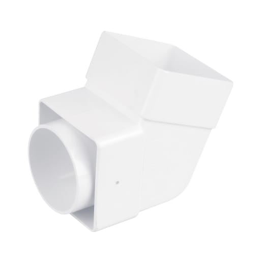 Osma SquareLine Offset Bend-Socket 67.50 degrees 61mm Dia White