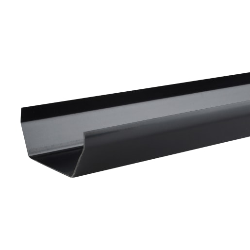 Osma SquareLine Gutter 2m x 100mm Black