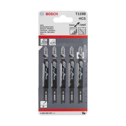 Bosch HCS T119B Jigsaw Blade 92mm Length Chrome