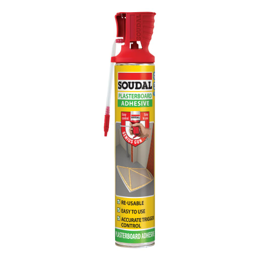 Soudal Genius Gun Plasterboard 750ml Orange